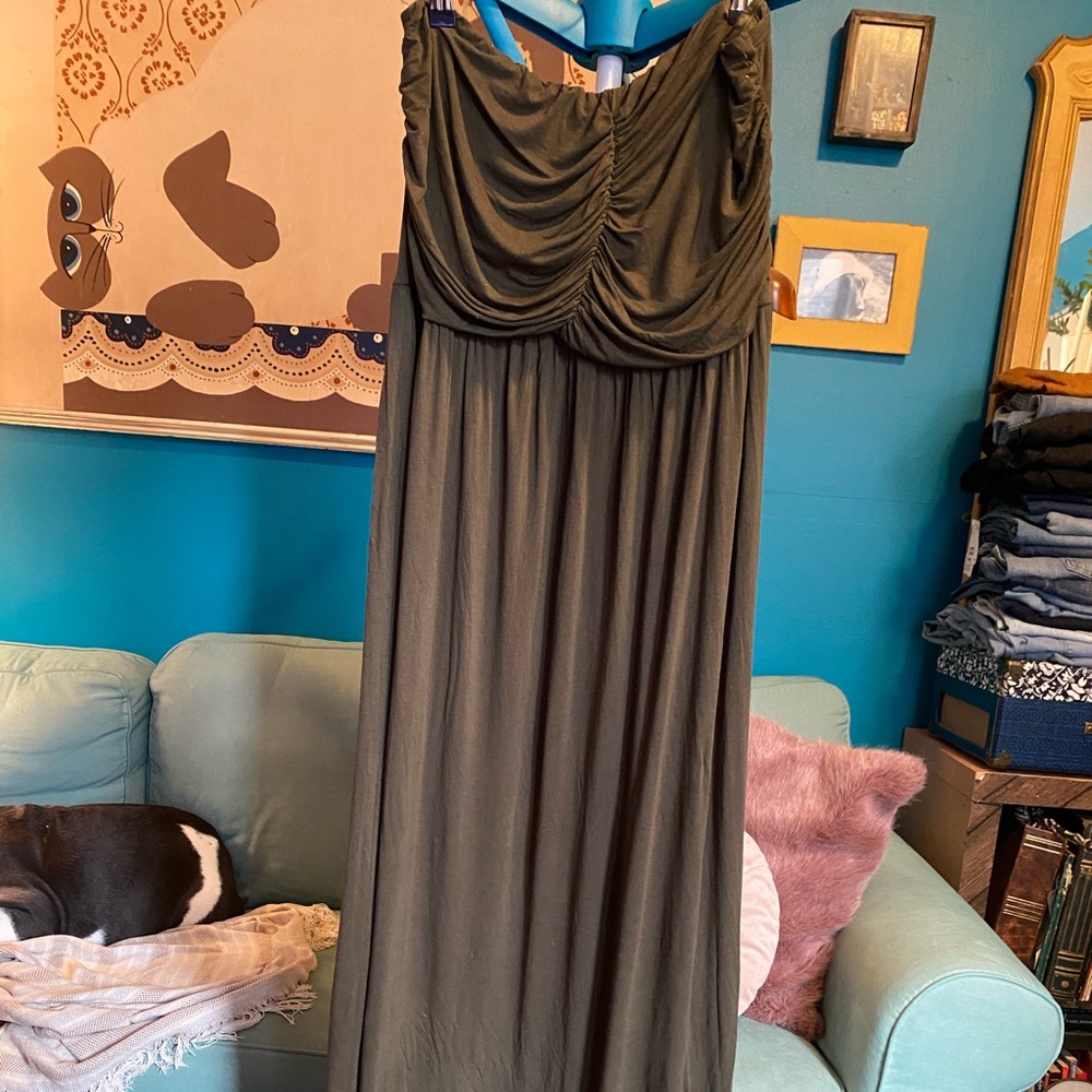 Olive Green Maxi ModCloth 3X